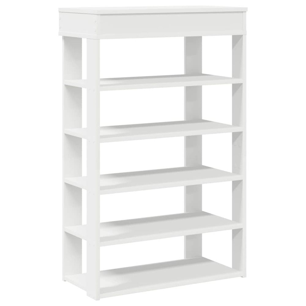 Étagère à chaussures blanc 60x30x98 cm bois d'ingénierie