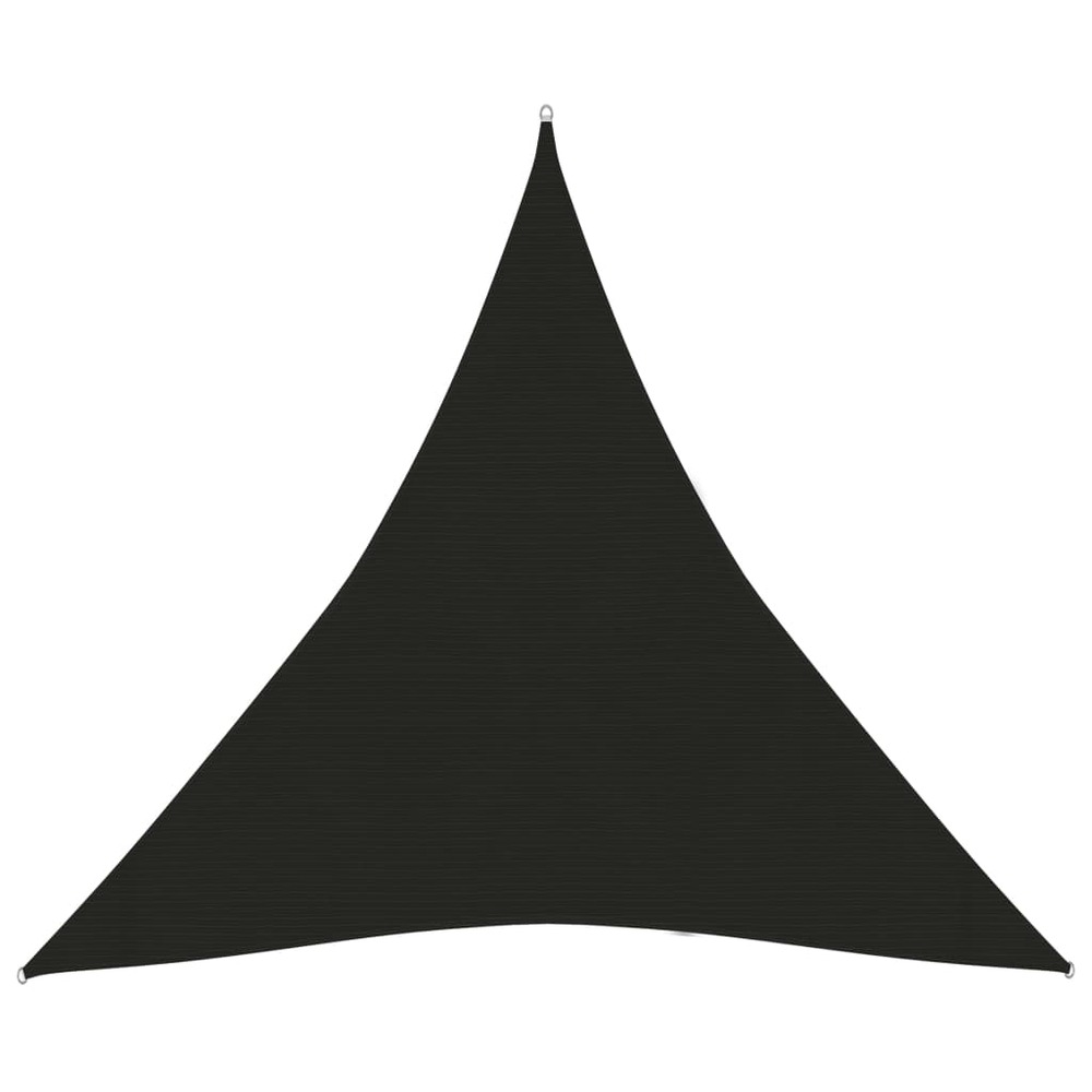 Voile d'ombrage 160 g/m² noir 6 x 6 x 6 m pehd