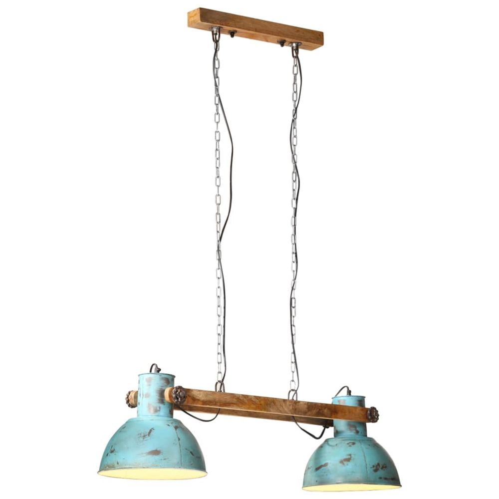 Lampe suspendue 25 w bleu délavé 85x28x109 cm e27