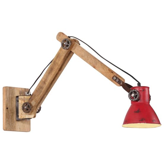 Lampe murale 25 w rouge délavé 96x15x20 cm e27