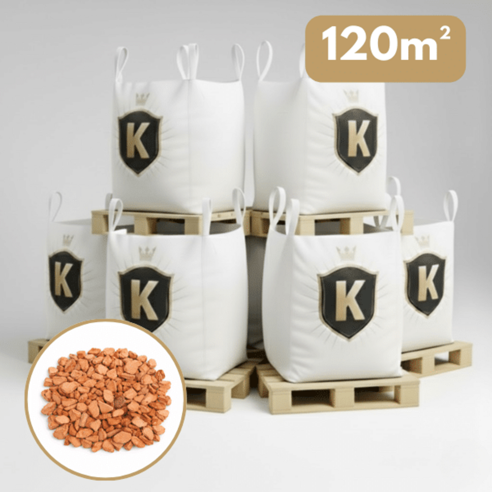 Gravier décoratif orange taronja 14/20 mm – pack 6 big bag +/- 1,5t – 120 m²