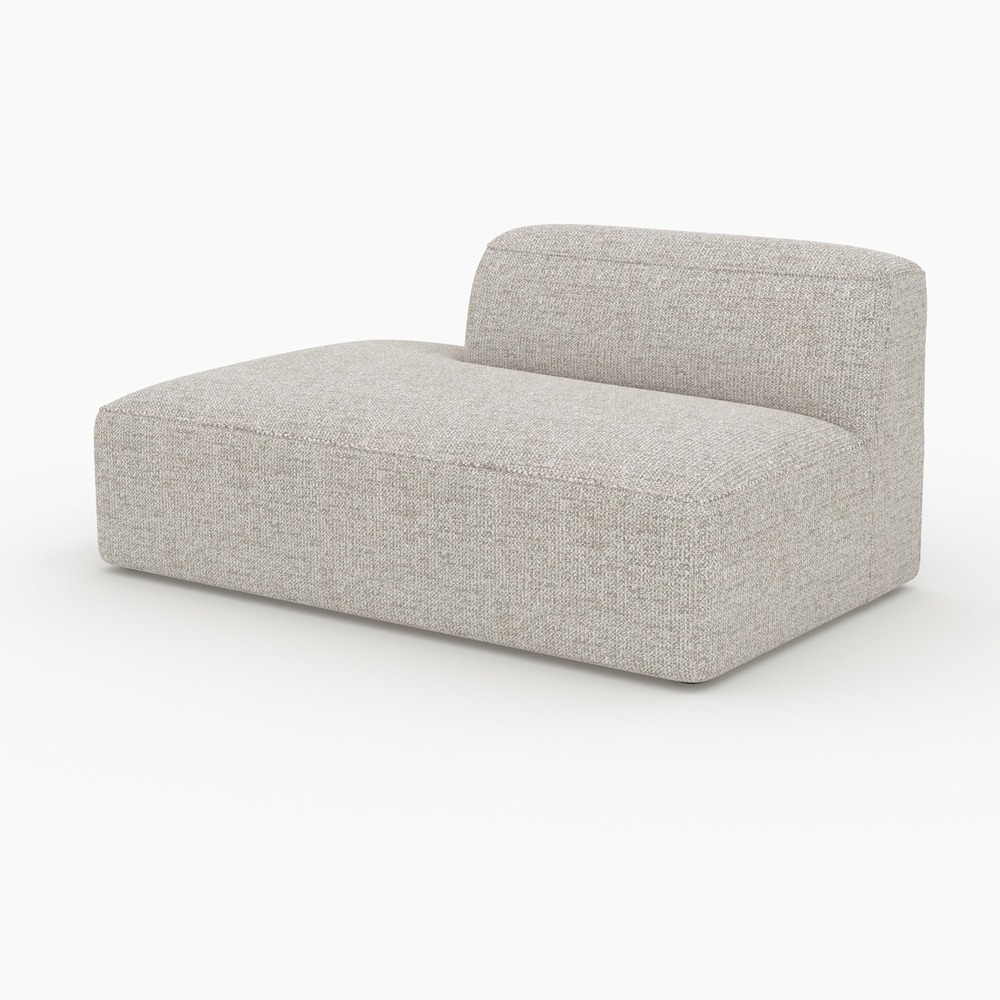 Hestia-méridienne dossier à droite pour canapé modulable en tissu beige