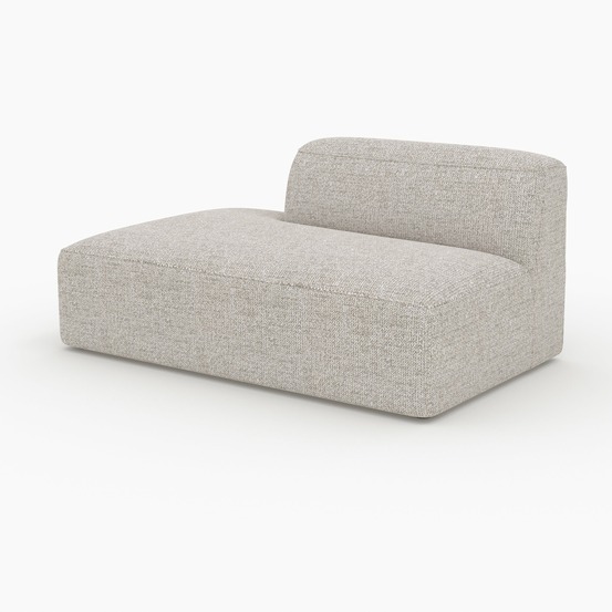 Hestia-méridienne dossier à droite pour canapé modulable en tissu beige