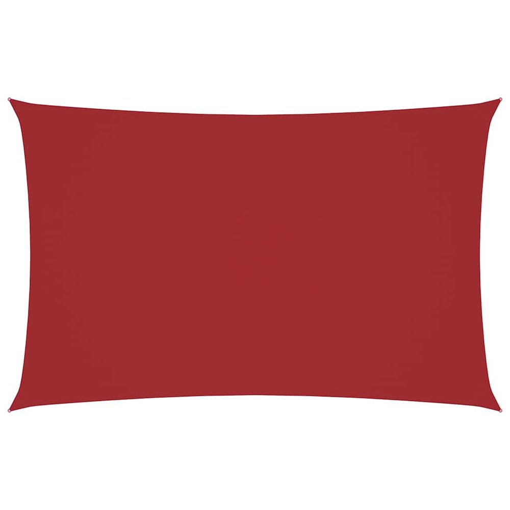 Voile de parasol tissu oxford rectangulaire 2x4,5 m rouge