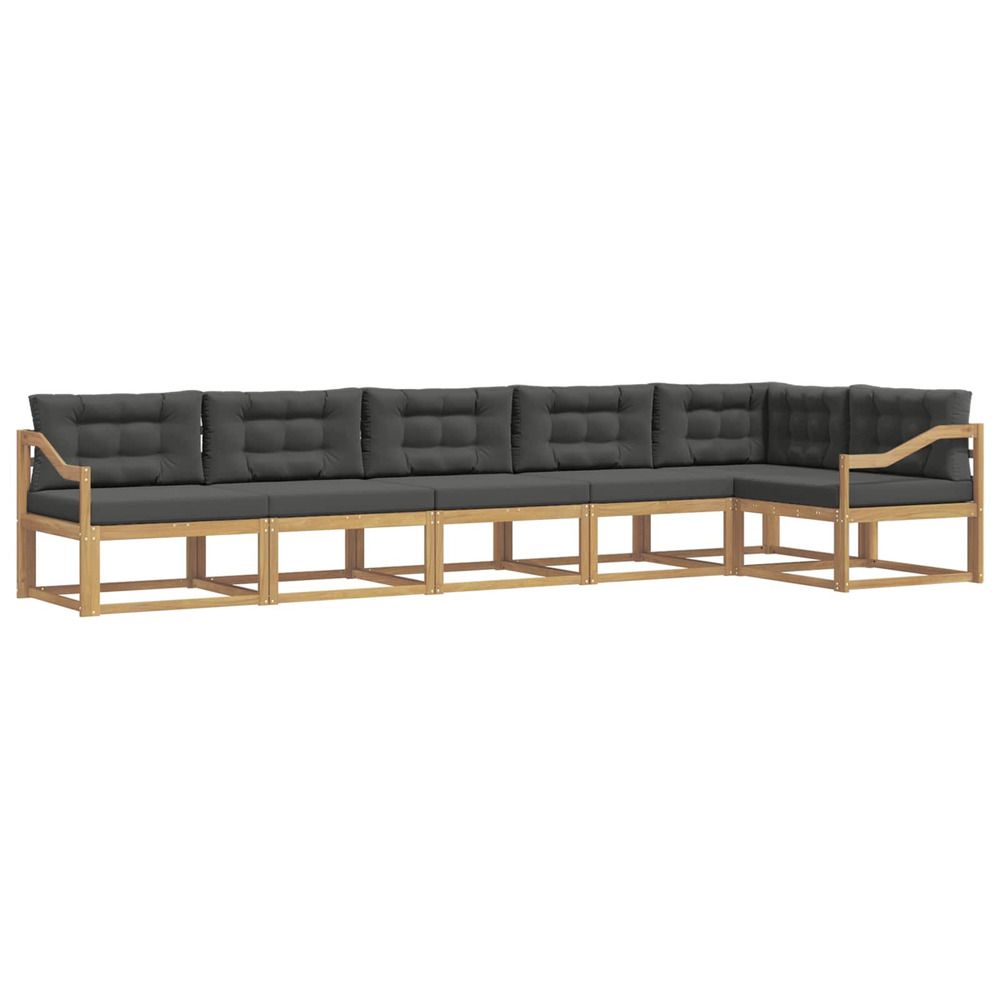 Ensemble de canapés d'extérieur 4 pc blanc et anthracite