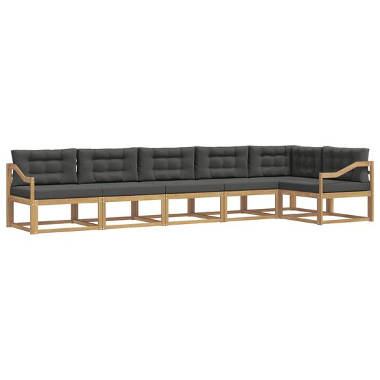 Ensemble de canapés d'extérieur 4 pc blanc et anthracite