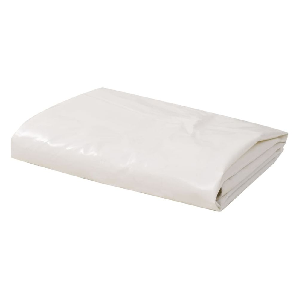 Tarps blanc 3 x 6 m toile avec revêtement en pvc