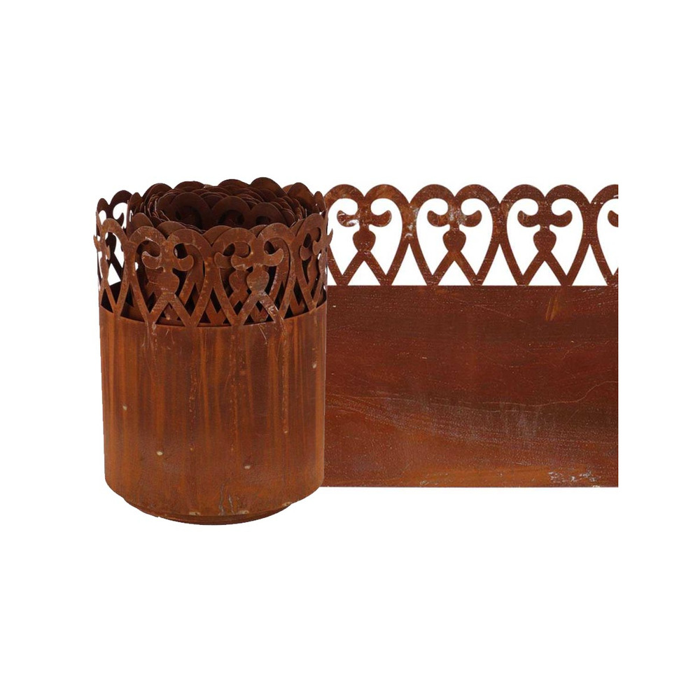 Bordure de pelouse en acier 480 x 20 cm volute