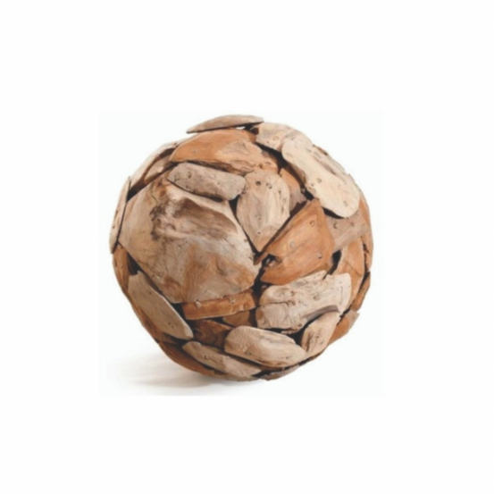 Sphère de jardin teck - brun 40 cm