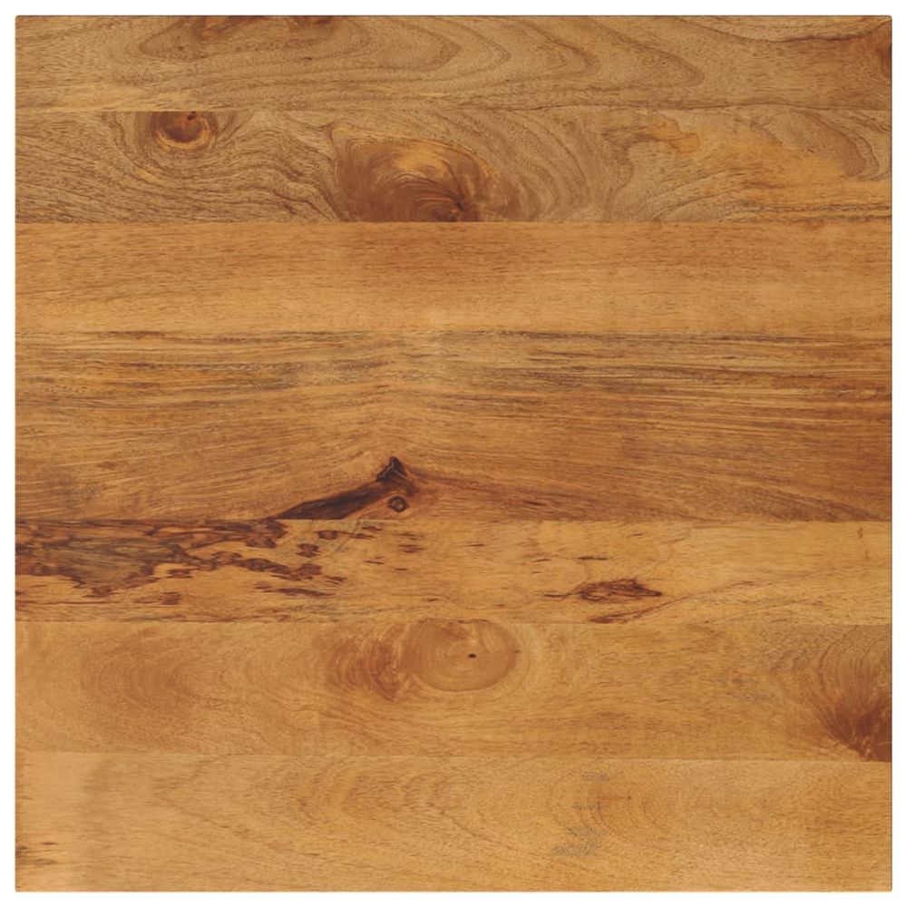 Dessus de table 70x70x3,8 cm carré bois massif manguier