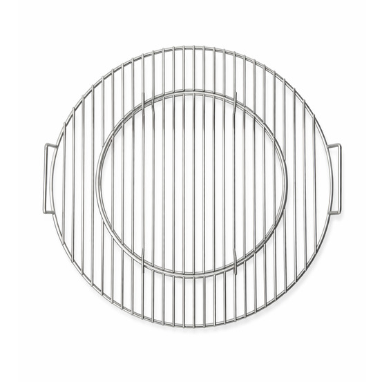 Grille de cuisson en acier inoxydable patton pour barbecue kamado - ø 46 cm - centre amovible