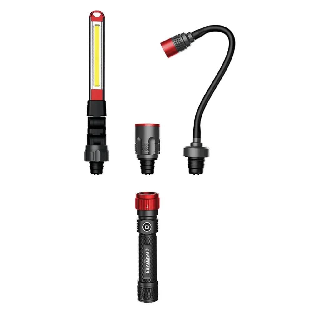 Lampe 3-en-1 observer - torche, barre d'inspection & tête flexible 1000 lumens
