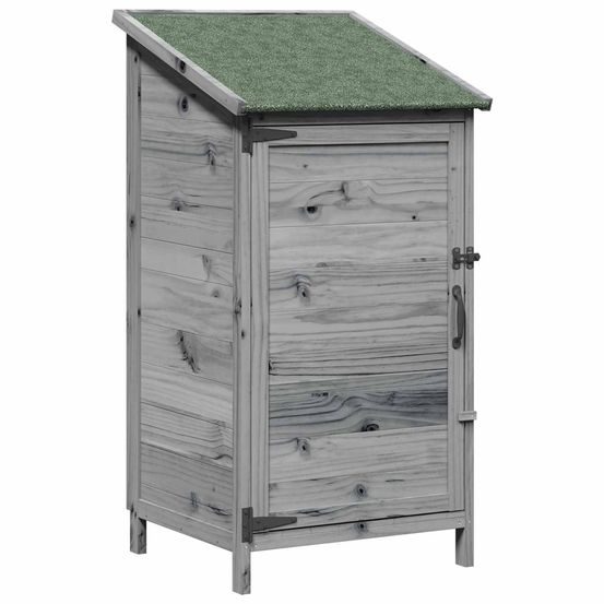 Abri de jardin gris 59 x 56 x 113,5 cm bois de sapin massif