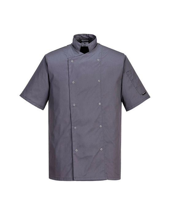 Veste de cuisine cumbria couleur : gris ardoise taille s - portwest