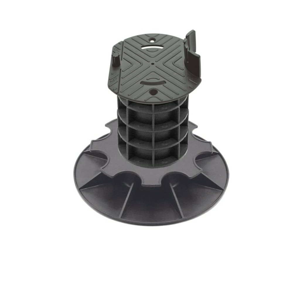 Plot terrasse bois réglable 17 -20 cm - noir