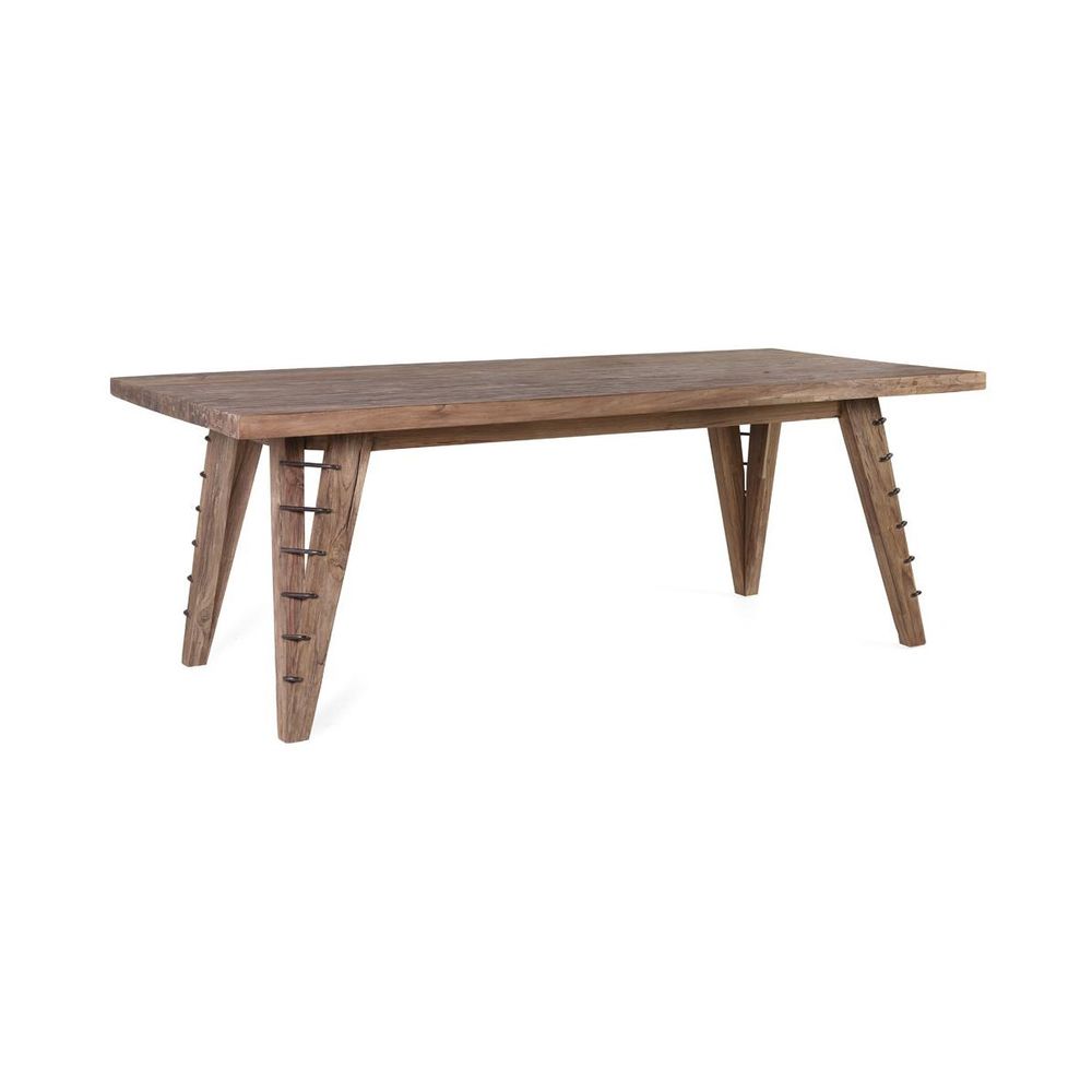 Table à manger bois marron - décoration d'autrefois