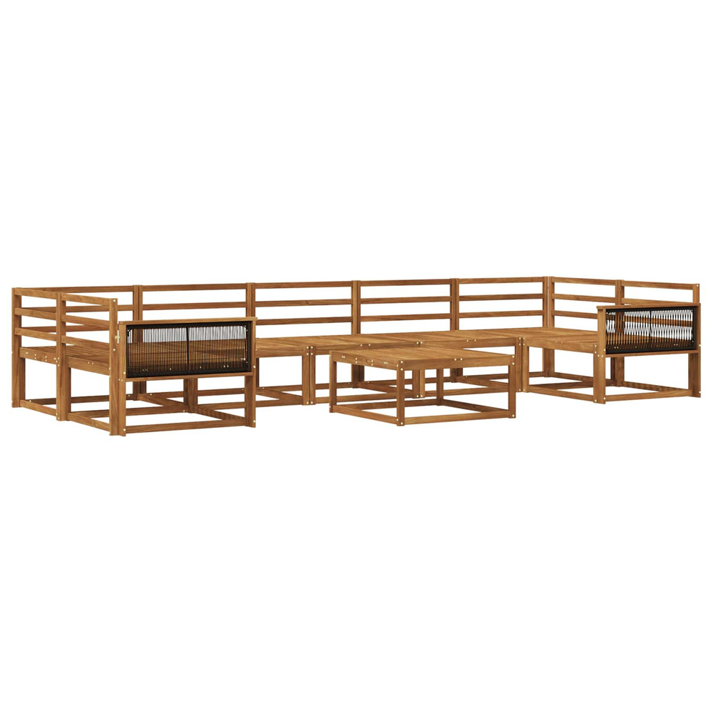 Ensemble de canapés d'extérieur 8 pcs naturel
