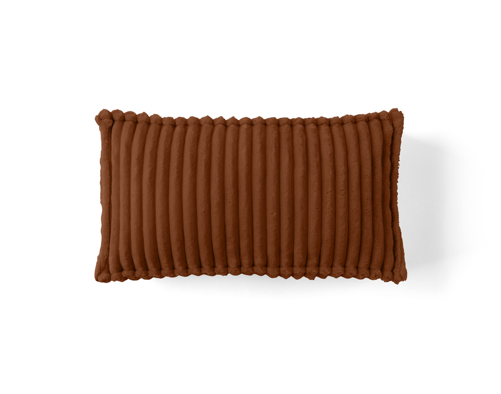 Stella - coussin - en velours côtelé grosses côtes - 32x57 cm