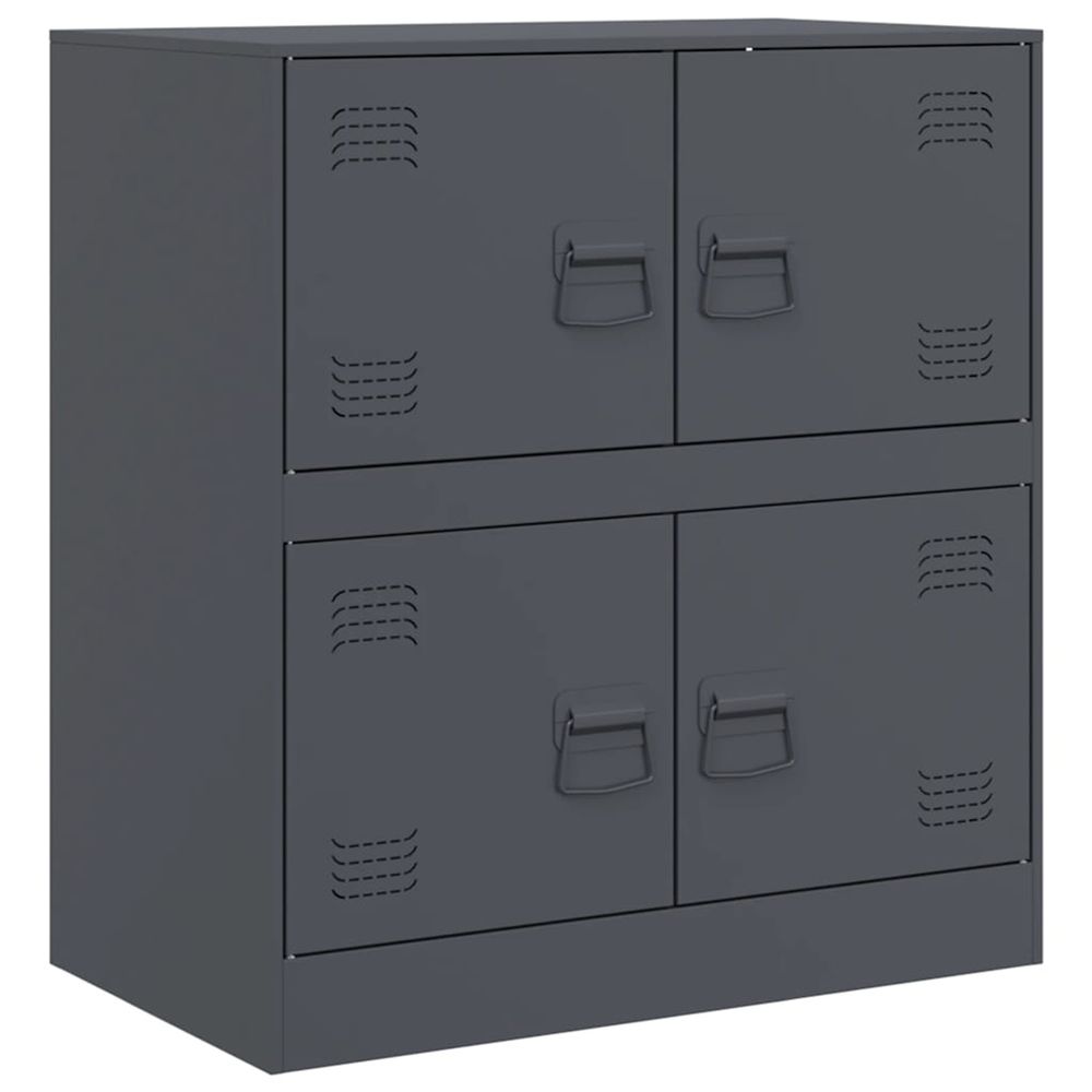 Buffet anthracite 67x39x73 cm acier