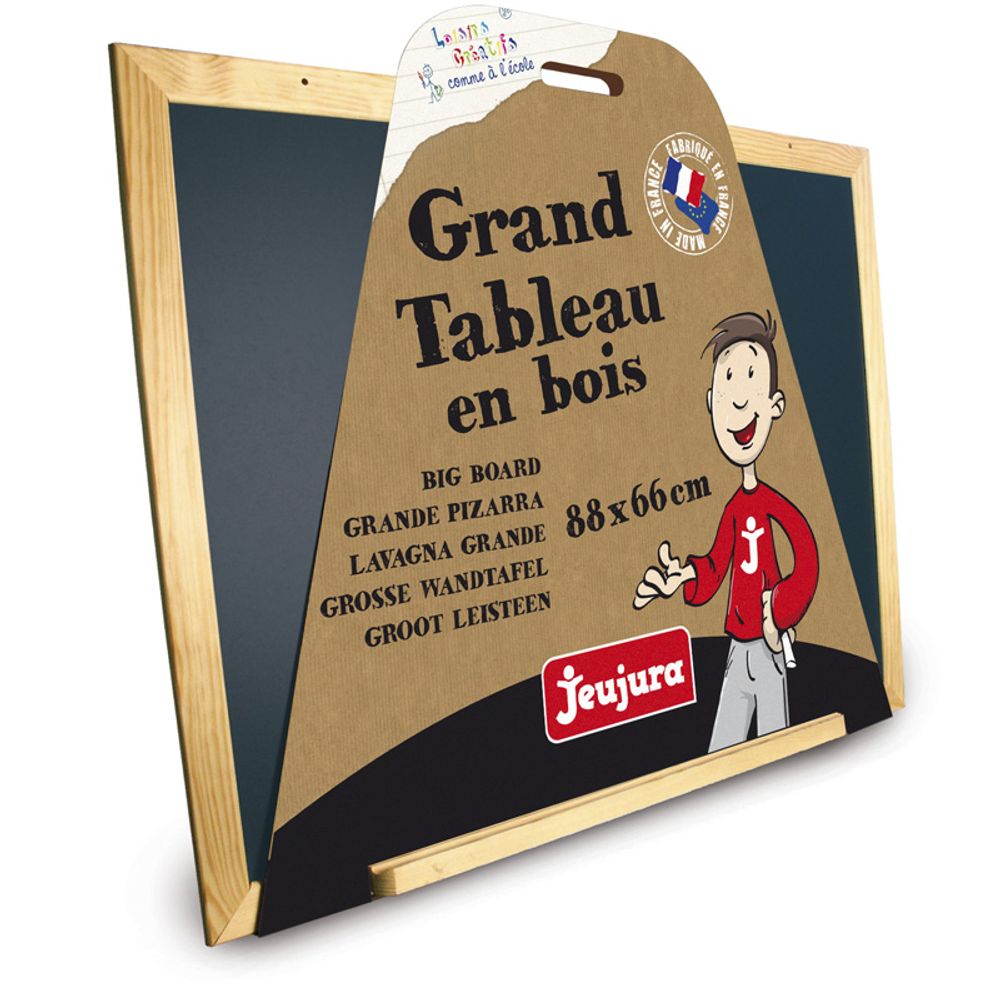 Grand tableau noir en bois
