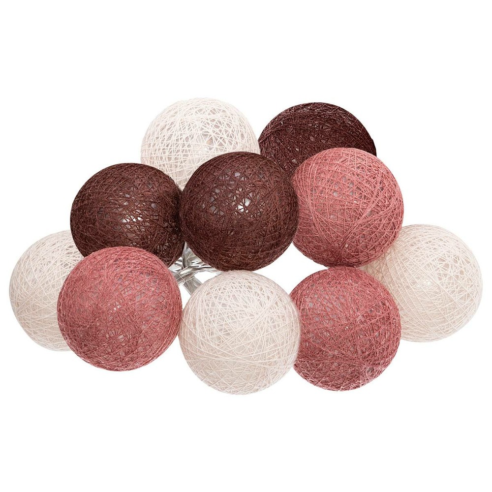 Guirlande led pile 10 boules 