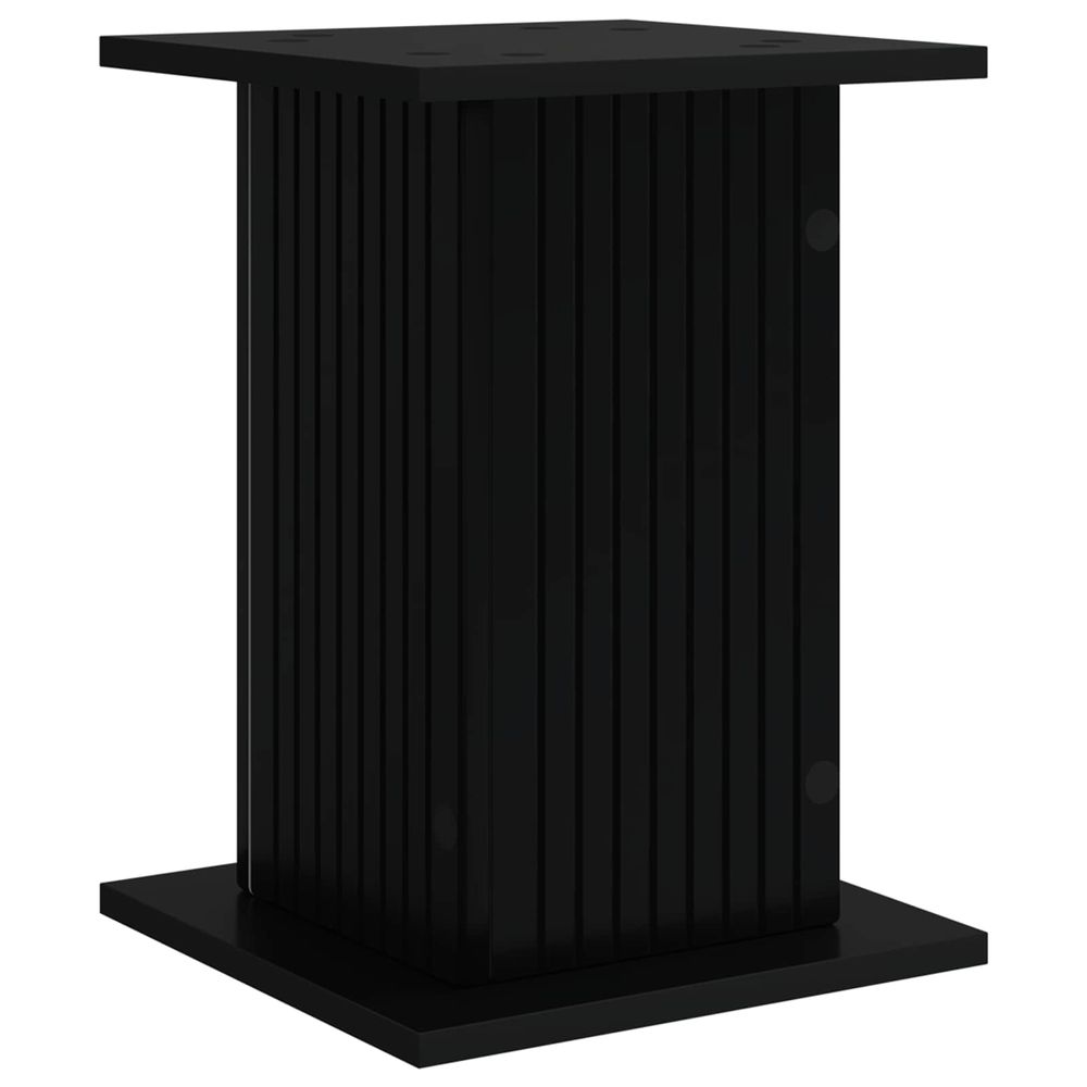 Support de plante noir 30,5 x 30 x 43 cm bois d'ingénierie