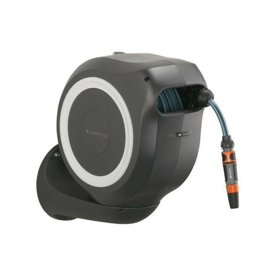 Gardena devidoir automatique mural rollup m 20 m liseret blanc