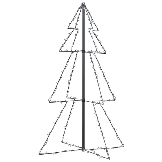 Arbre de noël cône 160 led d'intérieur/d'extérieur 78x120 cm