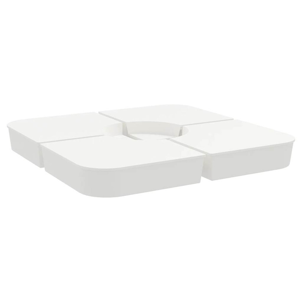 Ensemble de base de parasol pour parasols à pied croisé 4pcs pp