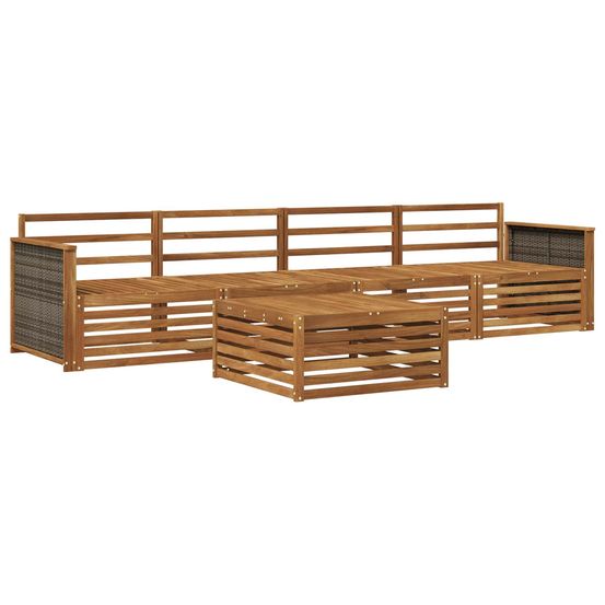 Ensemble de canapés d'extérieur 5 pc naturel