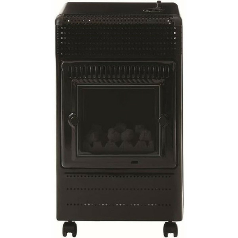 Chauffage d'appoint gaz butane favex ektor fire - effet feu de cheminée - 3400 watts - infrableu - 3 puissances