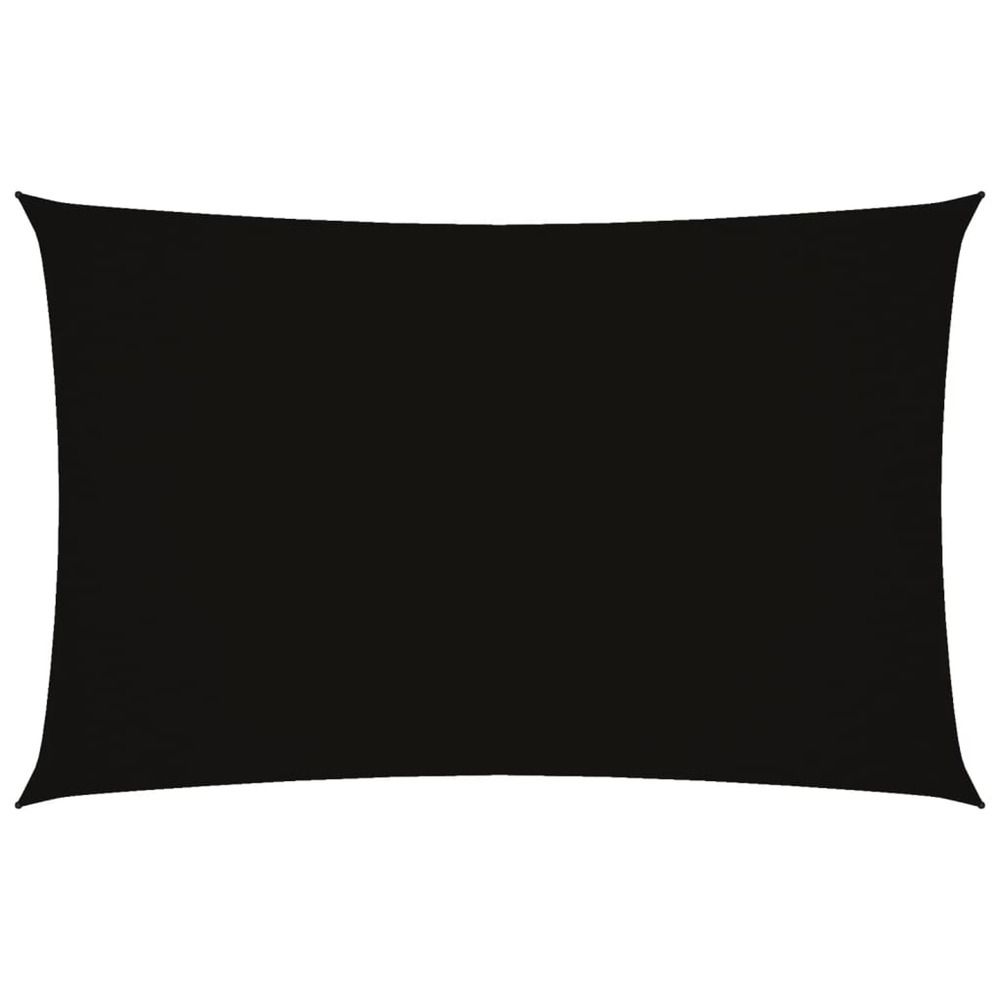 Voile de parasol tissu oxford rectangulaire 2x4,5 m noir