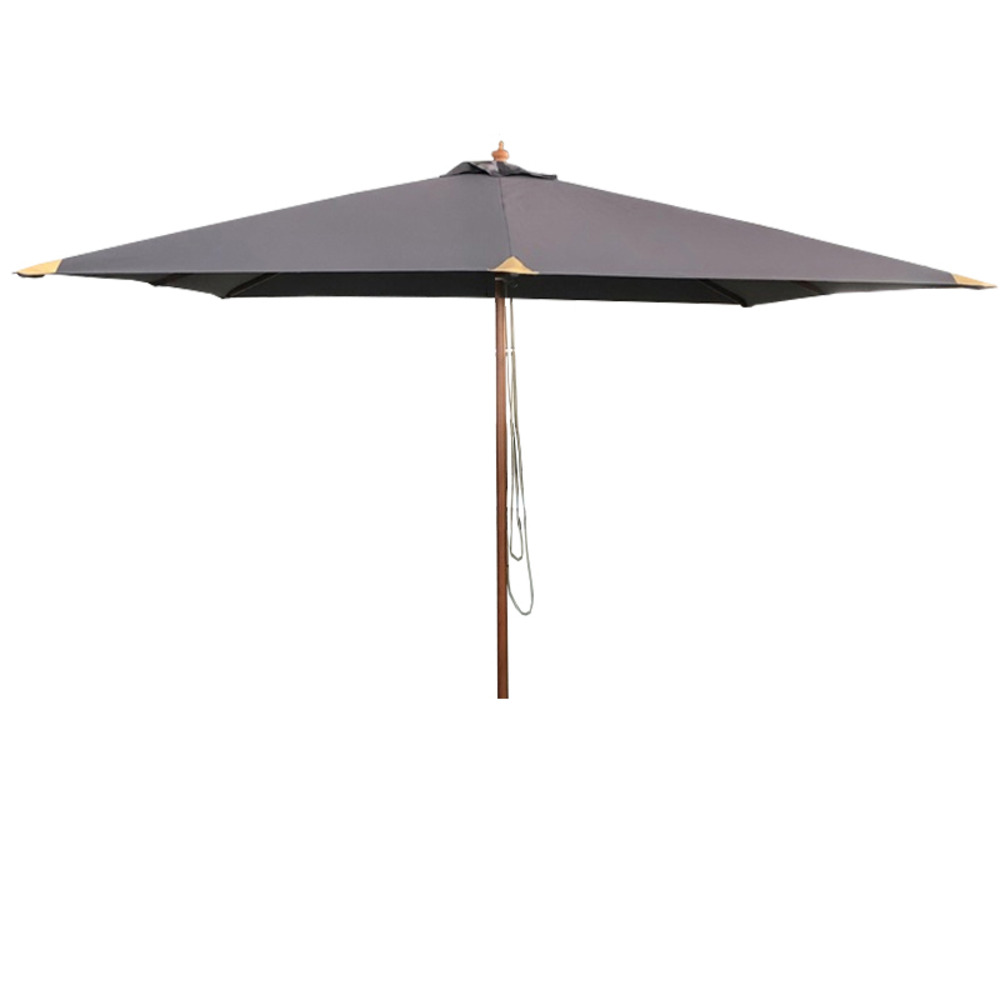 Parasol droit gris 3x3 m pegasia