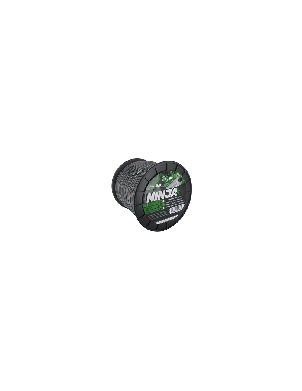Fil nylon rond ninja 2.0 mm 360 m.