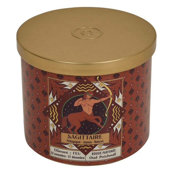 Bougie parfumée astro 396g pot verre assorti