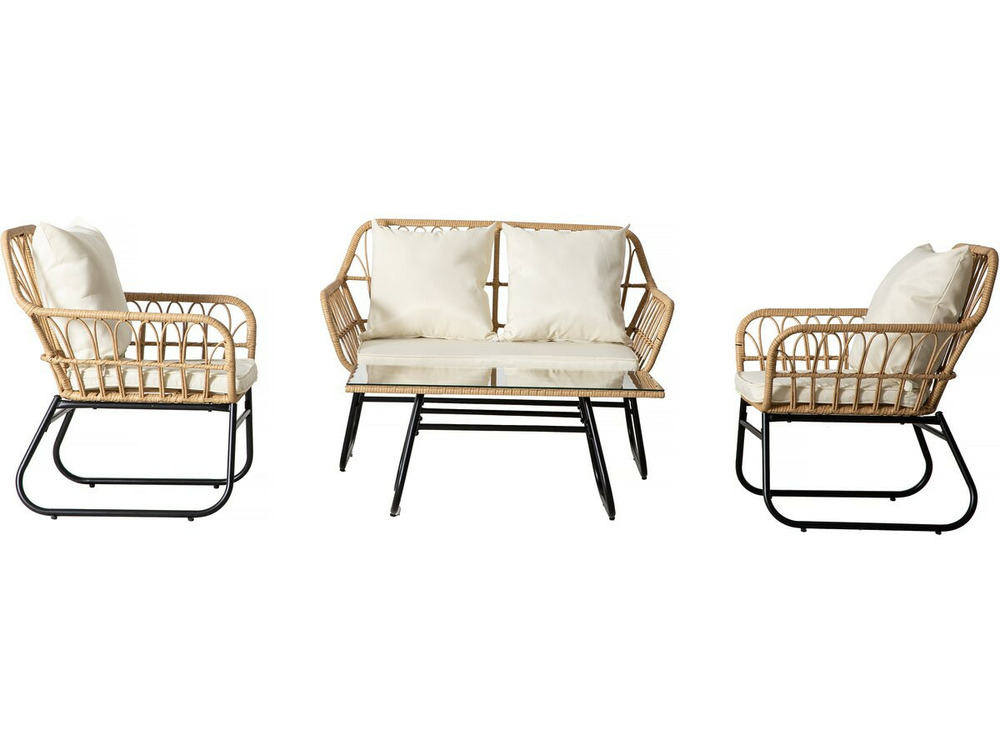 Salon de jardin rotin 