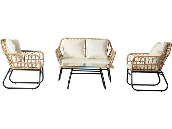 Salon de jardin rotin