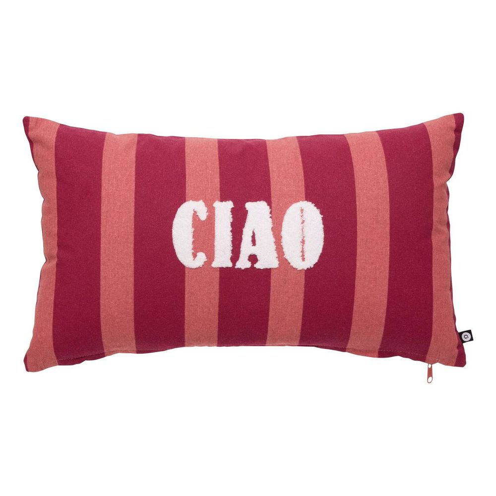 Coussin bichette rectangulaire 30x50cm rouge