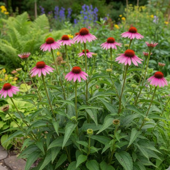 Échinacée purpurea vintage wine® lot de 3 godets