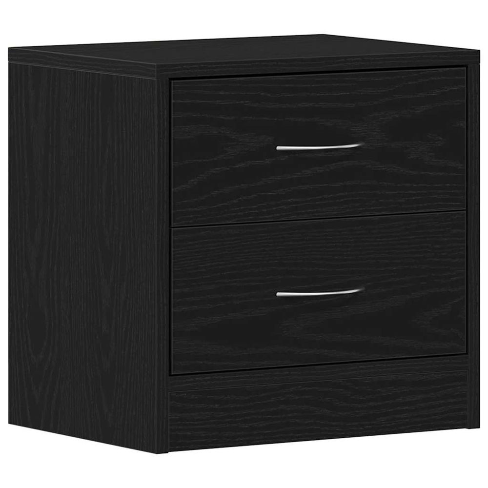 Table de chevet chêne noir 40x30x40 cm bois d'ingénierie