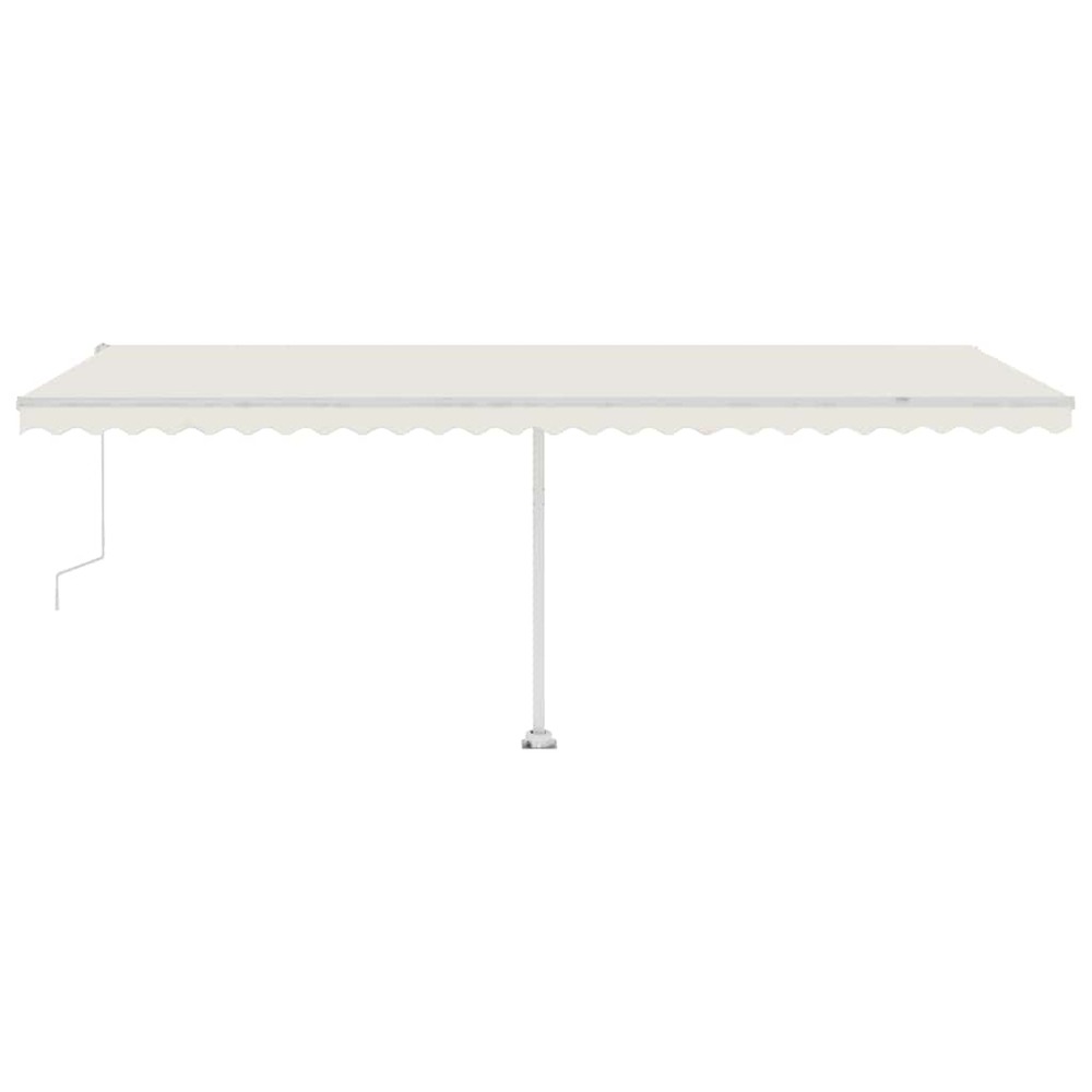 Auvent automatique sur pied 600x300 cm crème
