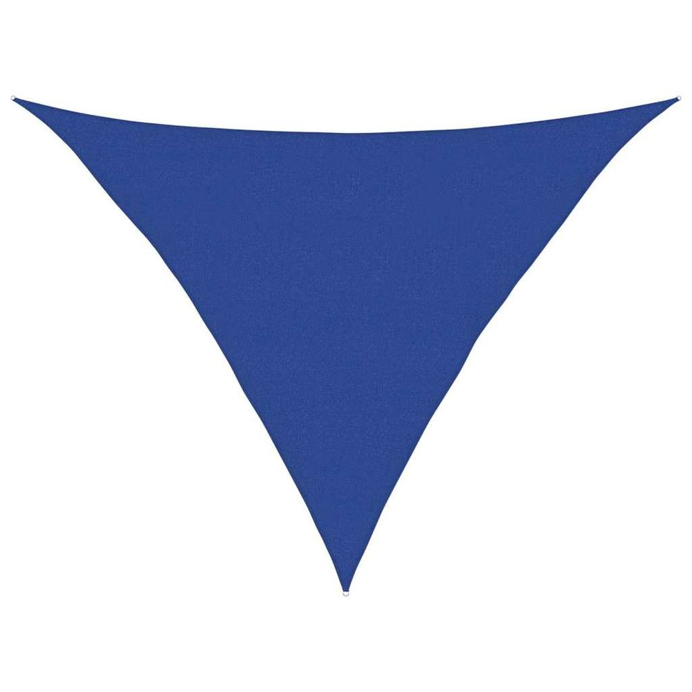 Voile d'ombrage 160 g/m² triangulaire bleu 5x5x6 m pehd