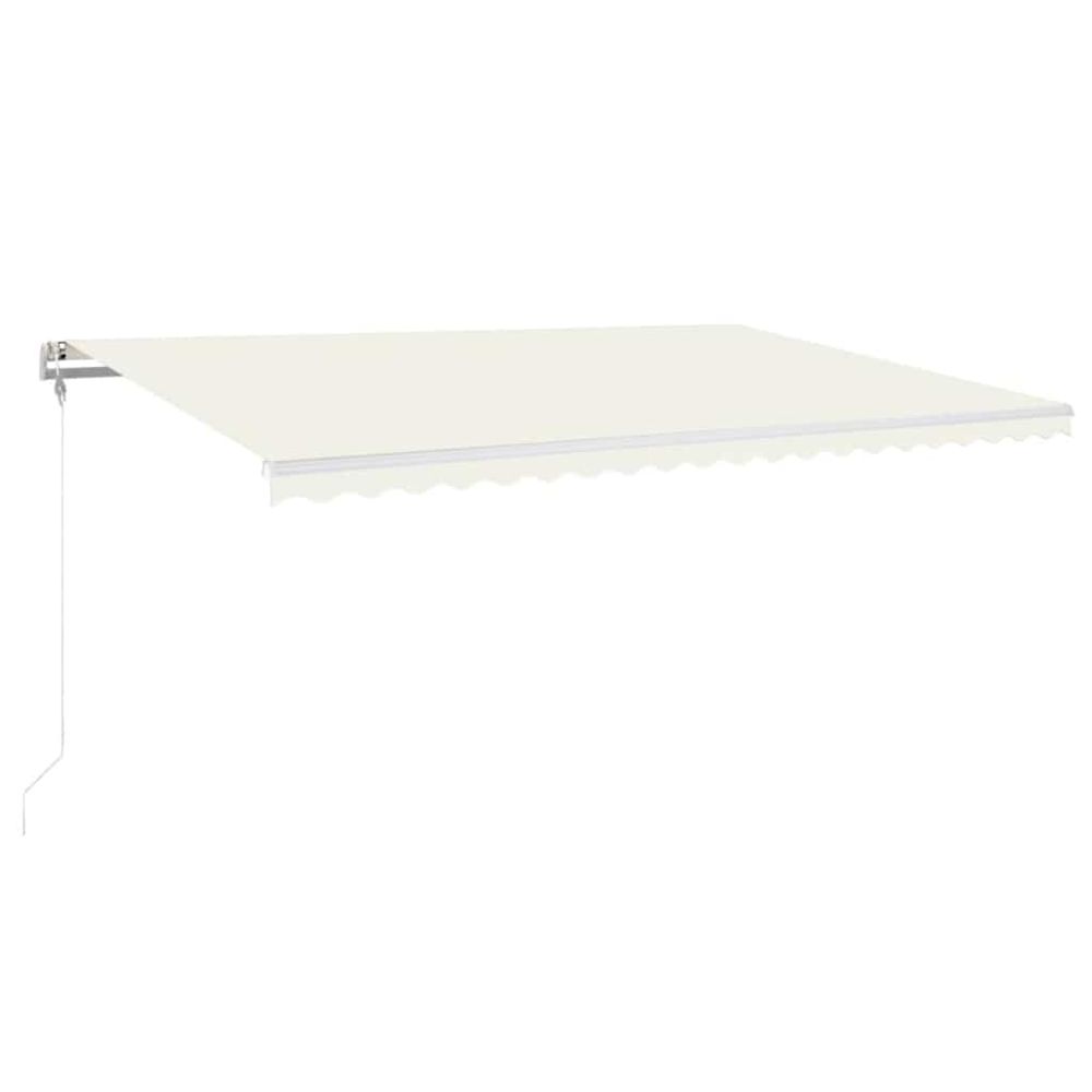 Auvent rétractable automatique 500x350 cm crème