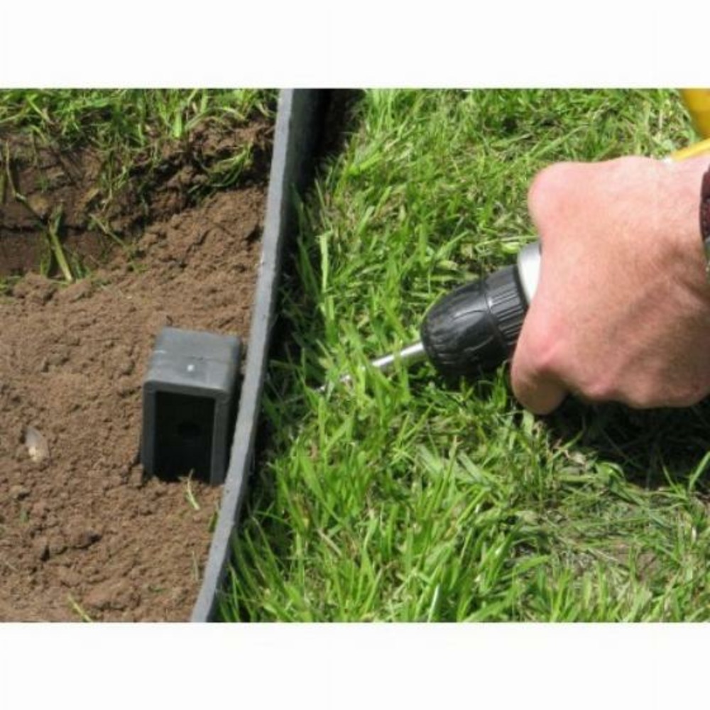 Kit 10m - bordure de jardin lattes ecolat - gris - h19cmx2m
