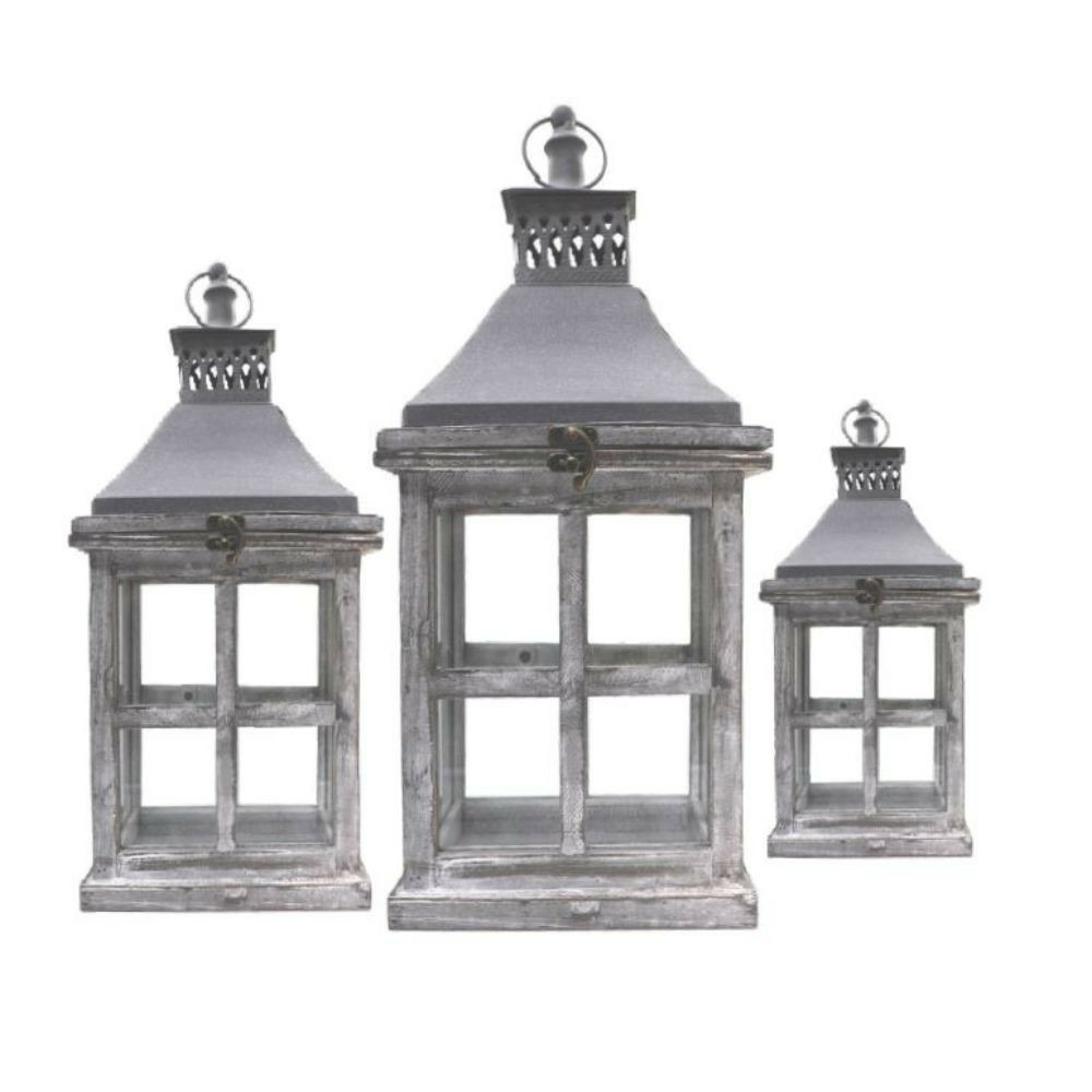 Set de 3 grosses lanternes