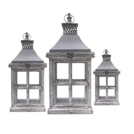 Set de 3 grosses lanternes