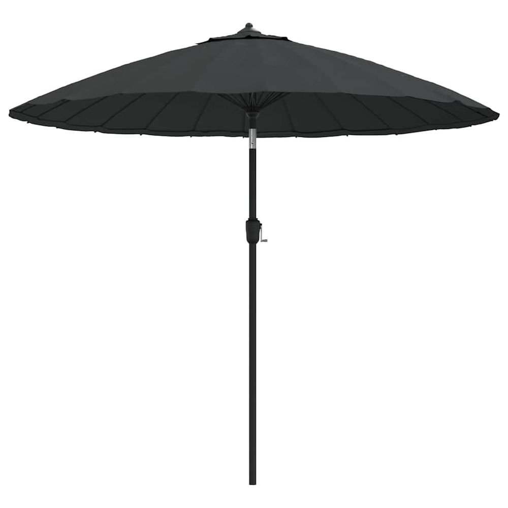 Parasol d'extérieur avec mât en aluminium 250 cm anthracite