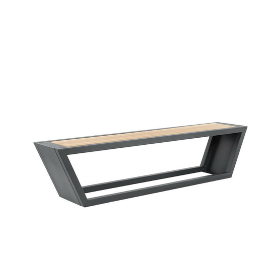 Home deluxe ensemble de salon en acier kobon anthracite - made in germany - 1 x banc | ensemble de salon confortable, ensemble de