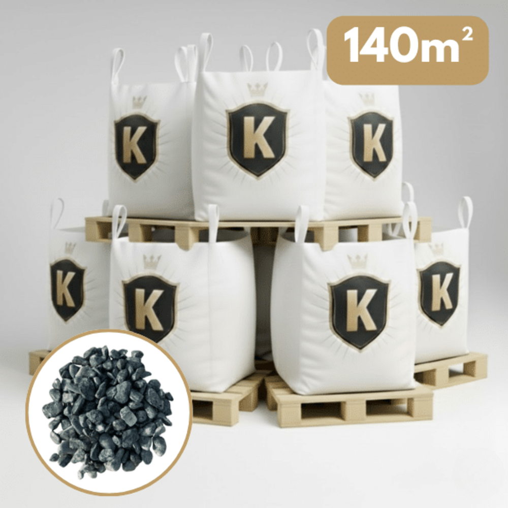 Galet marbre vert 15/25 mm – pack 7 big bag +/- 1,5t – 140 m²