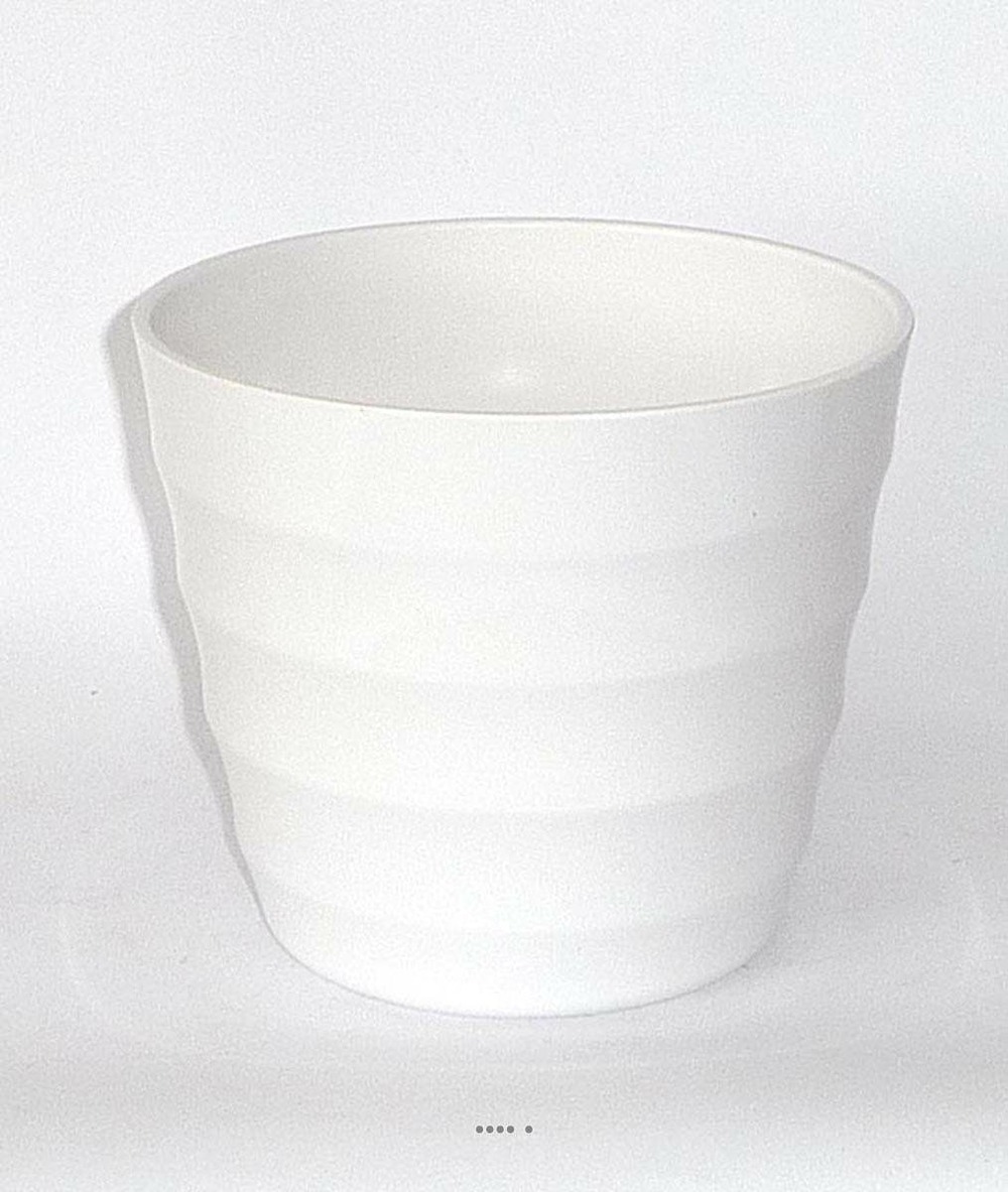 POT EN PLASTIQUE BLANC BR 2-(939058)